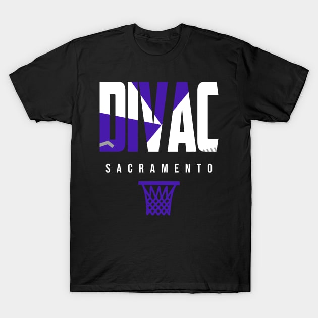 Divac Sacramento Basketball Warmup T-Shirt by funandgames